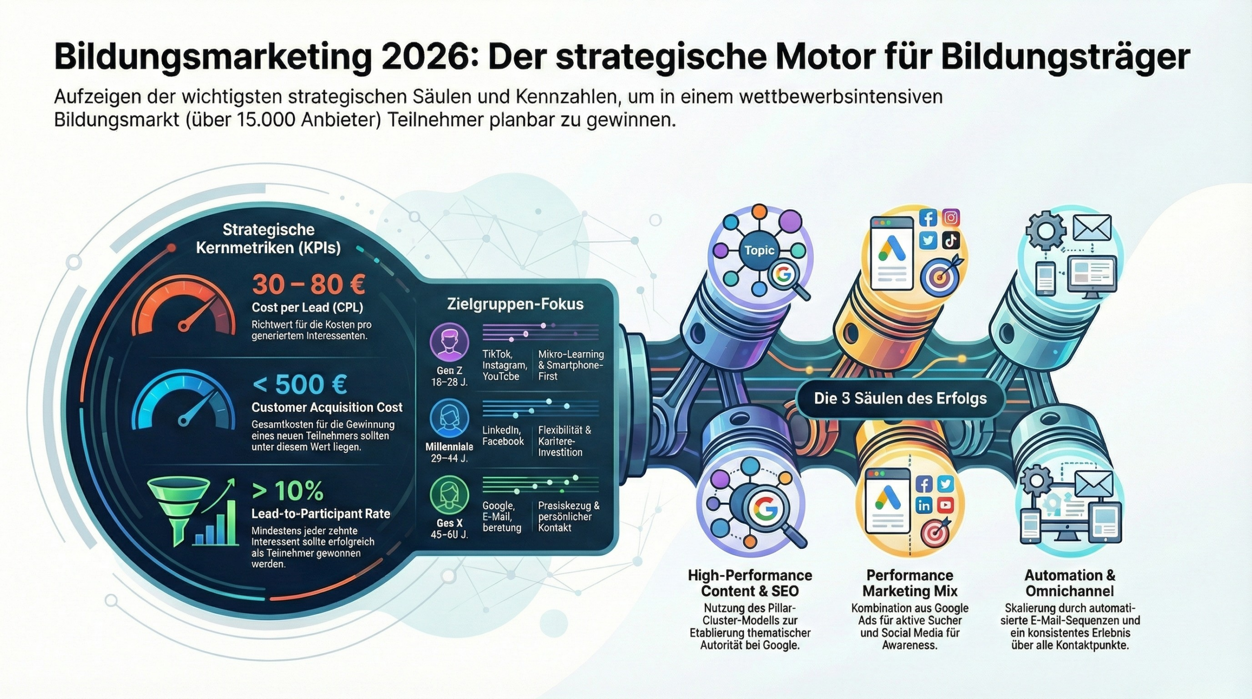 Infografik: Content Marketing Strategie für Bildungsträger