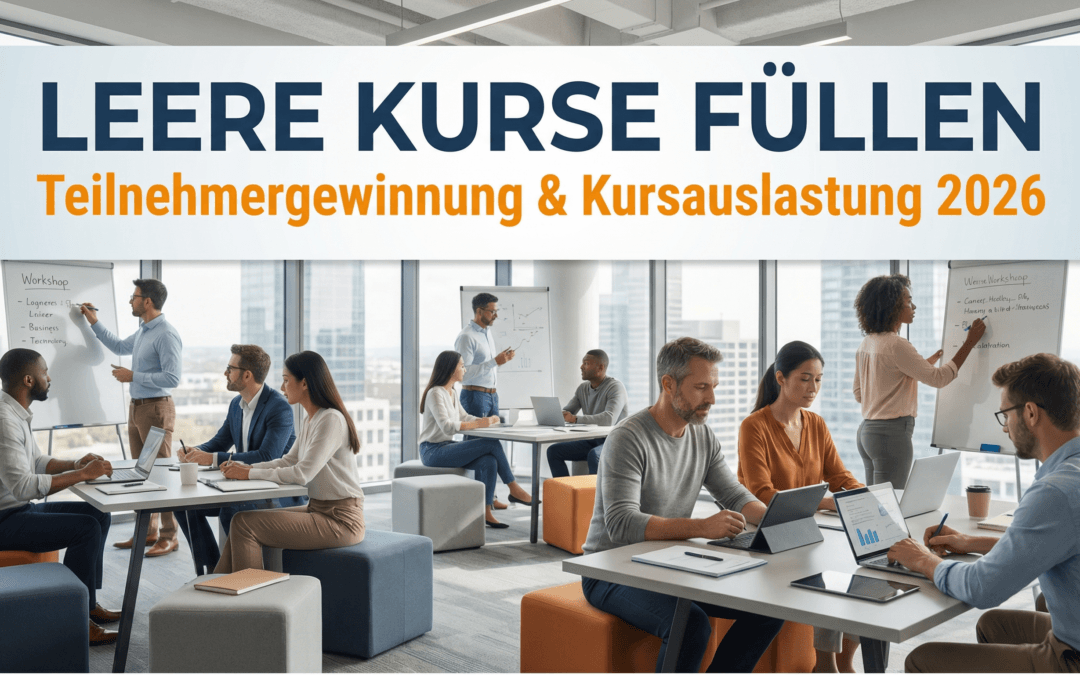 Leere Kurse füllen: 7 Strategien zur Teilnehmergewinnung 2026