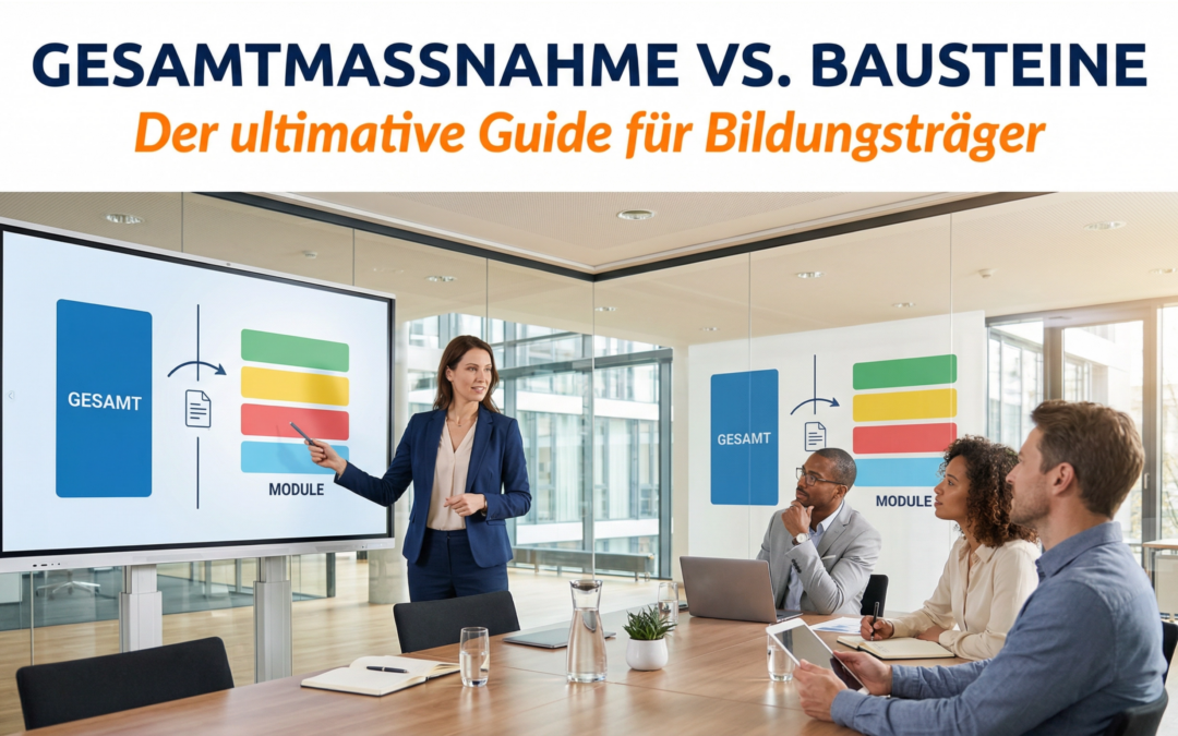 Gesamtmaßnahme vs. Maßnahmebausteine – Vergleich für Bildungsträger