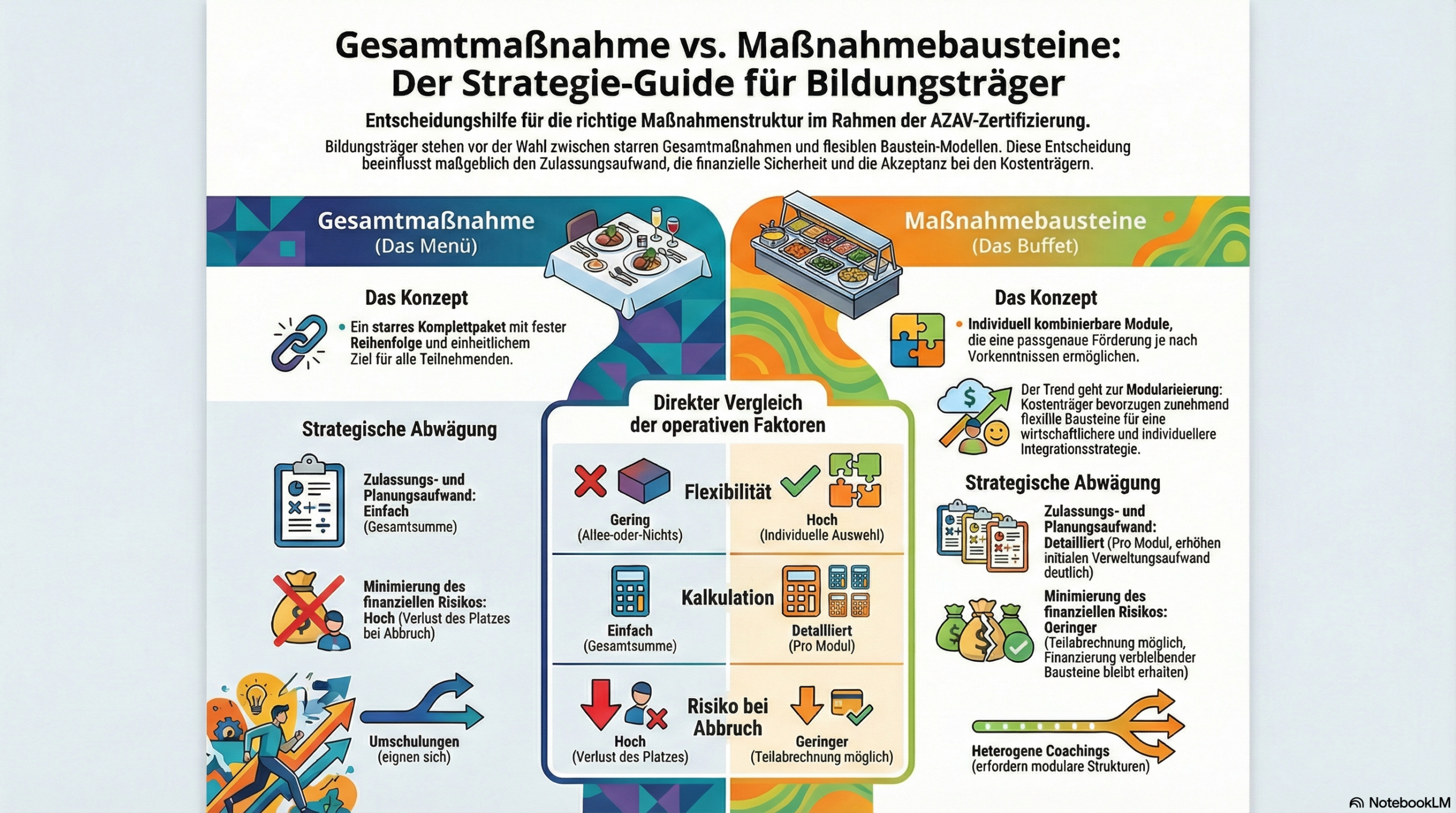 Gesamtmaßnahme vs Maßnahmebausteine Infografik