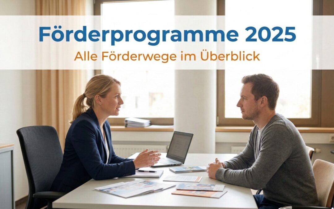 Förderprogramme berufliche Weiterbildung 2025 – Überblick FbW, QCG, WeGebAU, DeuFöV und Aufstiegs-BAföG | azav-wissen.de