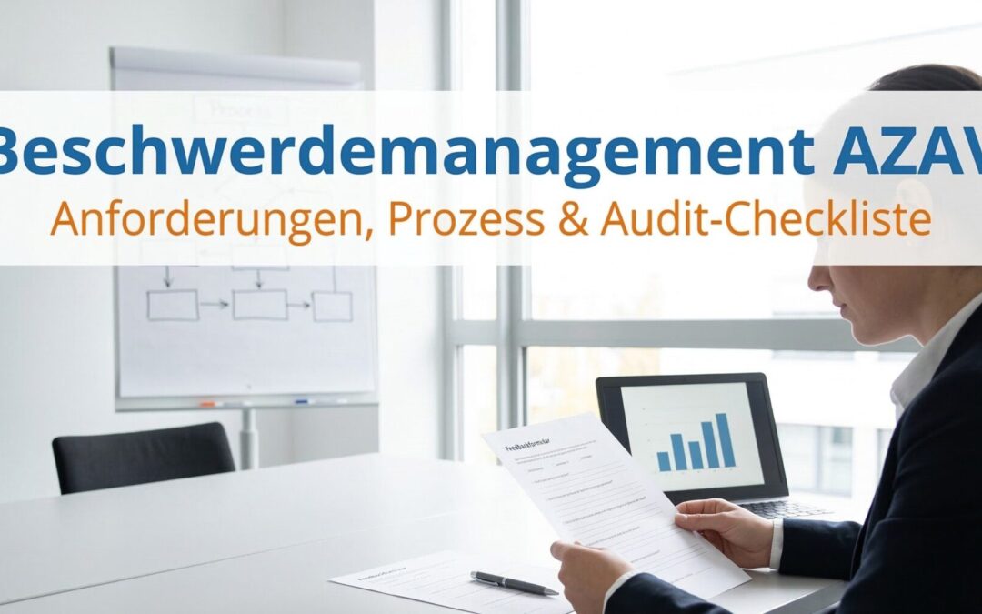 Beschwerdemanagement nach AZAV: Systematischer Prozess von der Erfassung bis zur Wirksamkeitsprüfung für Bildungsträger