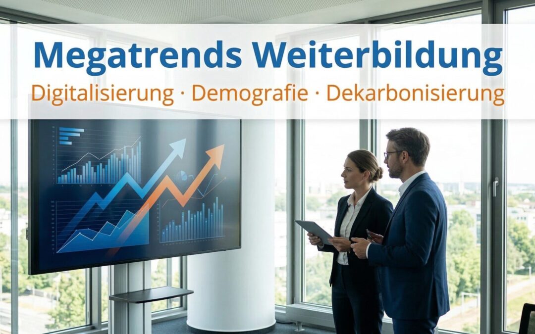 Megatrends Weiterbildung 2026: Digitalisierung, Demografie und Dekarbonisierung — Auswirkungen auf Bildungsträger