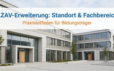 AZAV-Erweiterung: Standorte und Fachbereiche als Bildungsträger ausbauen